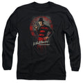 Nightmare On Elm Street This Is God Mens Long Sleeve Shirt Black Officially Licensed