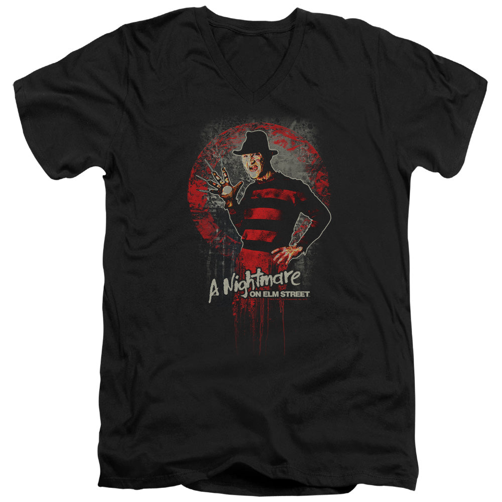 Nightmare On Elm Street This Is God Mens Slim Fit V-Neck T Shirt Black Officially Licensed