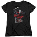 Friday The 13th Cabin Womens T Shirt Black Officially Licensed