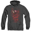 Nightmare On Elm Street One Two Freddys Coming For You Heather Mens Hoodie Black Officially Licensed