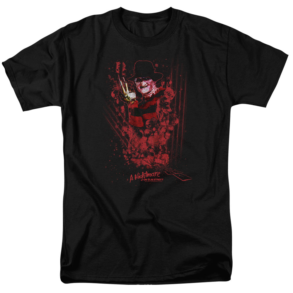 Nightmare On Elm Street One Two Freddys Coming For You Mens T Shirt Black Officially Licensed