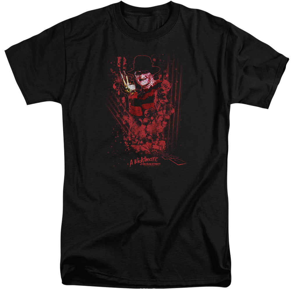 Nightmare On Elm Street One Two Freddys Coming For You Mens Tall T Shirt Black Officially Licensed