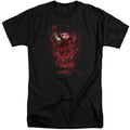 Nightmare On Elm Street One Two Freddys Coming For You Mens Tall T Shirt Black Officially Licensed