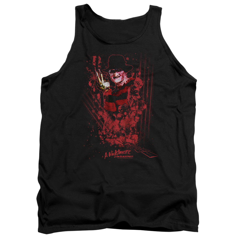 Nightmare On Elm Street One Two Freddys Coming For You Mens Tank Top Shirt Black Officially Licensed