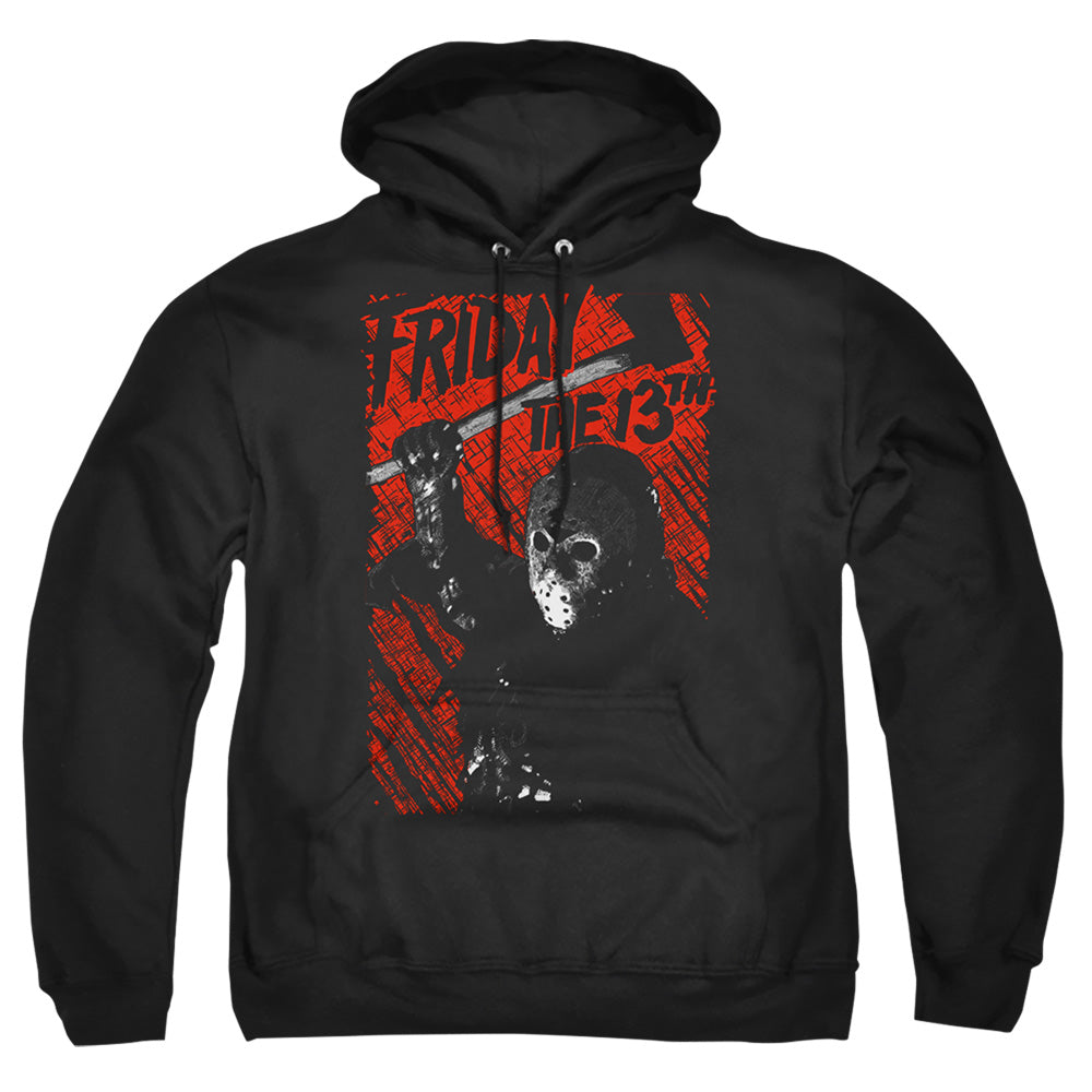 Friday The 13Th Jason Lives Mens Hoodie Black Officially Licensed