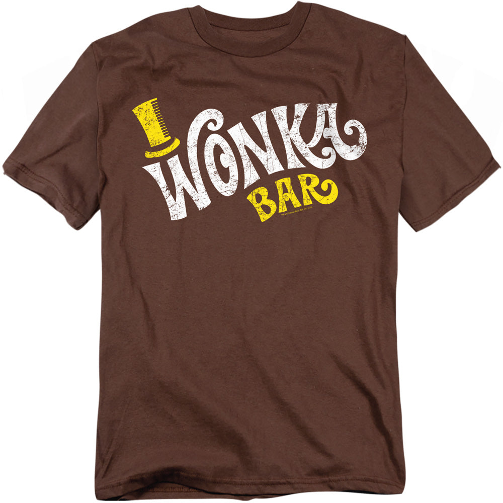 Willy Wonka And The Chocolate Factory Wonka Logo Mens T Shirt Coffee Officially Licensed