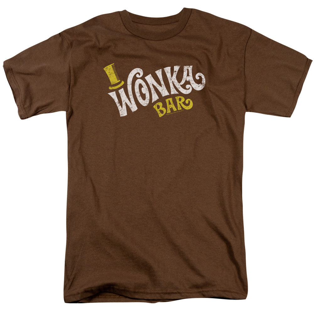 Willy Wonka And The Chocolate Factory Wonka Logo Mens T Shirt Coffee Officially Licensed