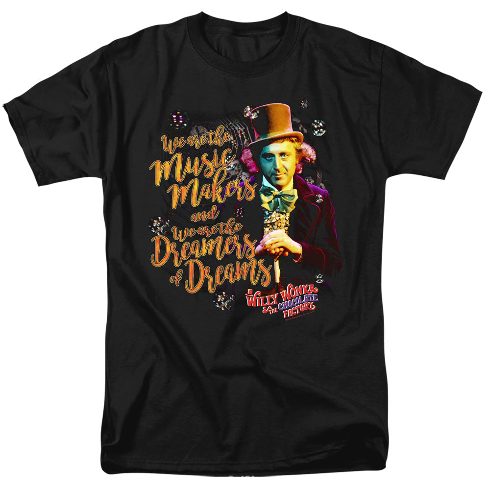 Willy Wonka And The Chocolate Factory Music Makers Mens T Shirt Black Officially Licensed