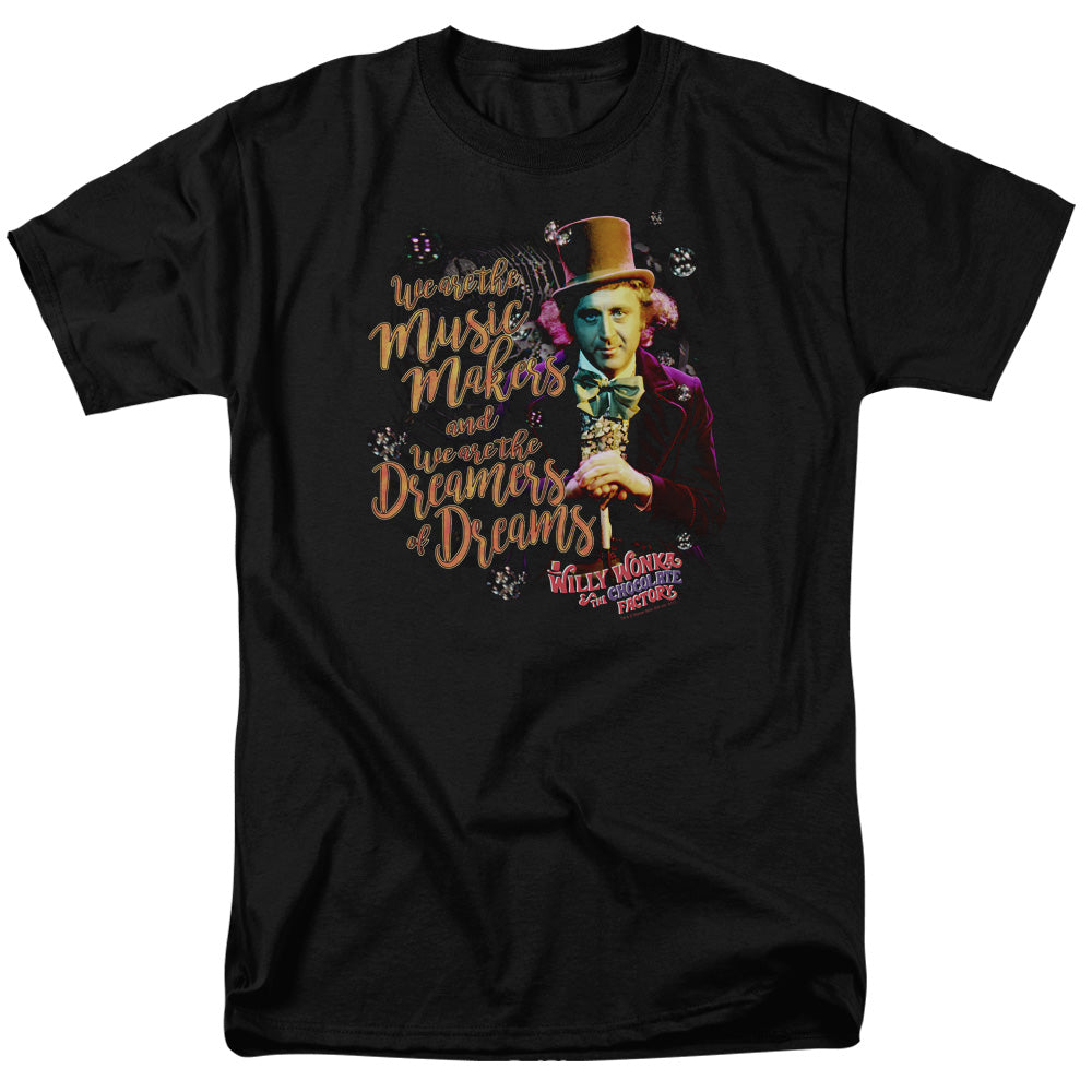 Willy Wonka And The Chocolate Factory Music Makers Mens T Shirt Black Officially Licensed