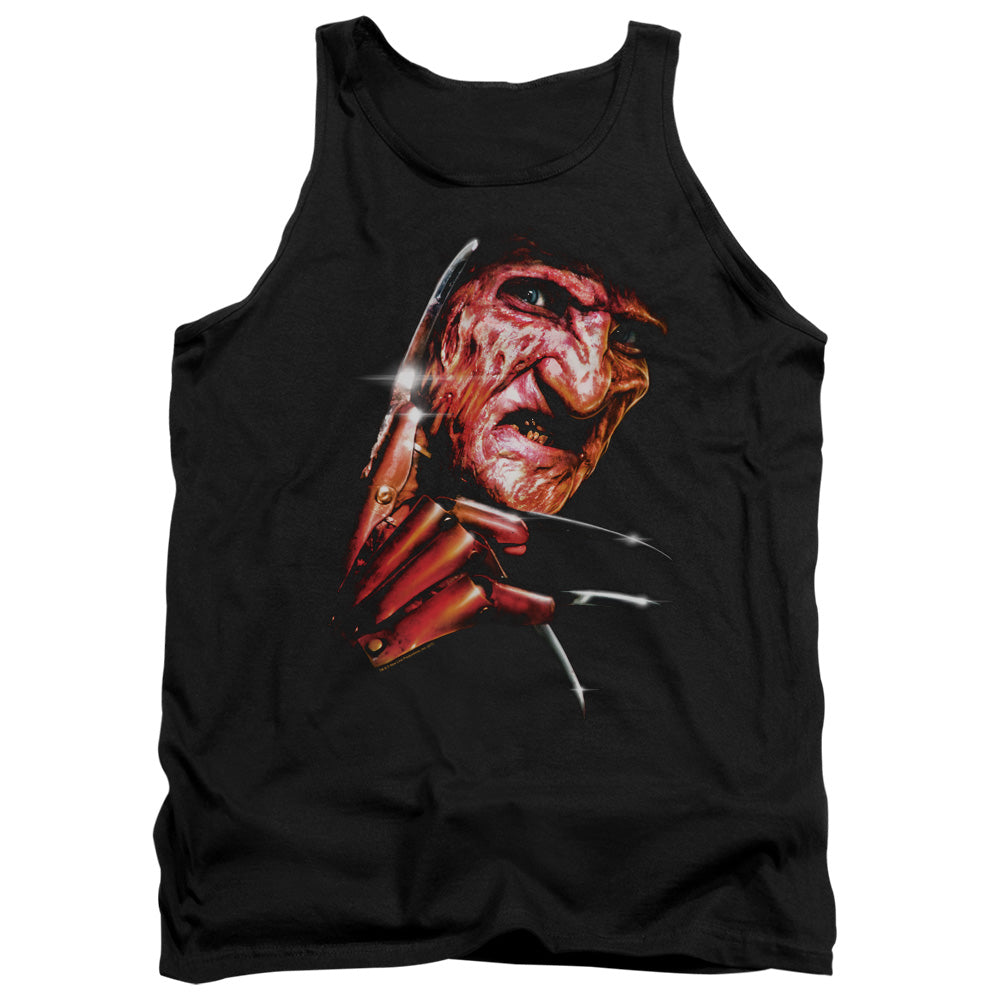 Nightmare On Elm Street Freddys Face Mens Tank Top Shirt Black Officially Licensed