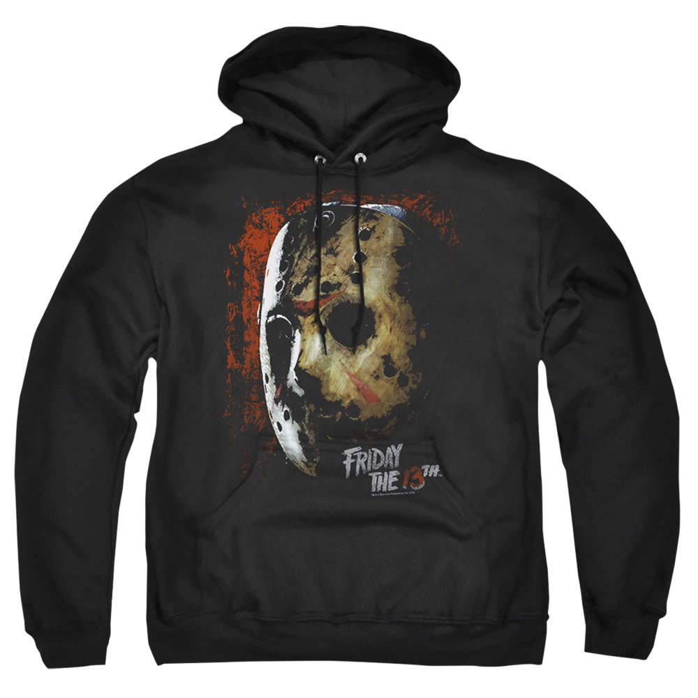 Friday The 13Th Mask Of Death Mens Hoodie Black Officially Licensed