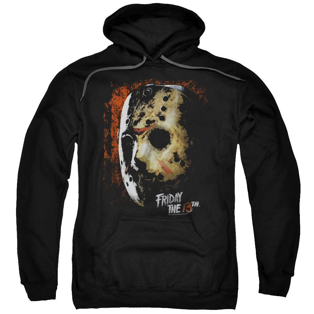 Friday The 13Th Mask Of Death Mens Hoodie Black Officially Licensed