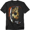 Friday The 13Th Mask Of Death Mens T Shirt Black Officially Licensed