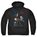 Nightmare On Elm Street Elm Street Poster Mens Hoodie Black Officially Licensed