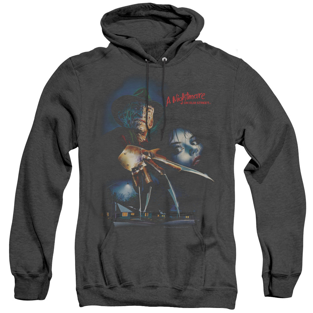 Nightmare On Elm Street Elm Street Poster Heather Mens Hoodie Black Officially Licensed