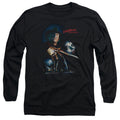 Nightmare On Elm Street Elm Street Poster Mens Long Sleeve Shirt Black Officially Licensed