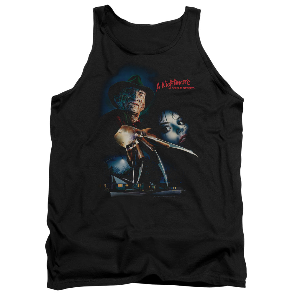 Nightmare On Elm Street Elm Street Poster Mens Tank Top Shirt Black Officially Licensed