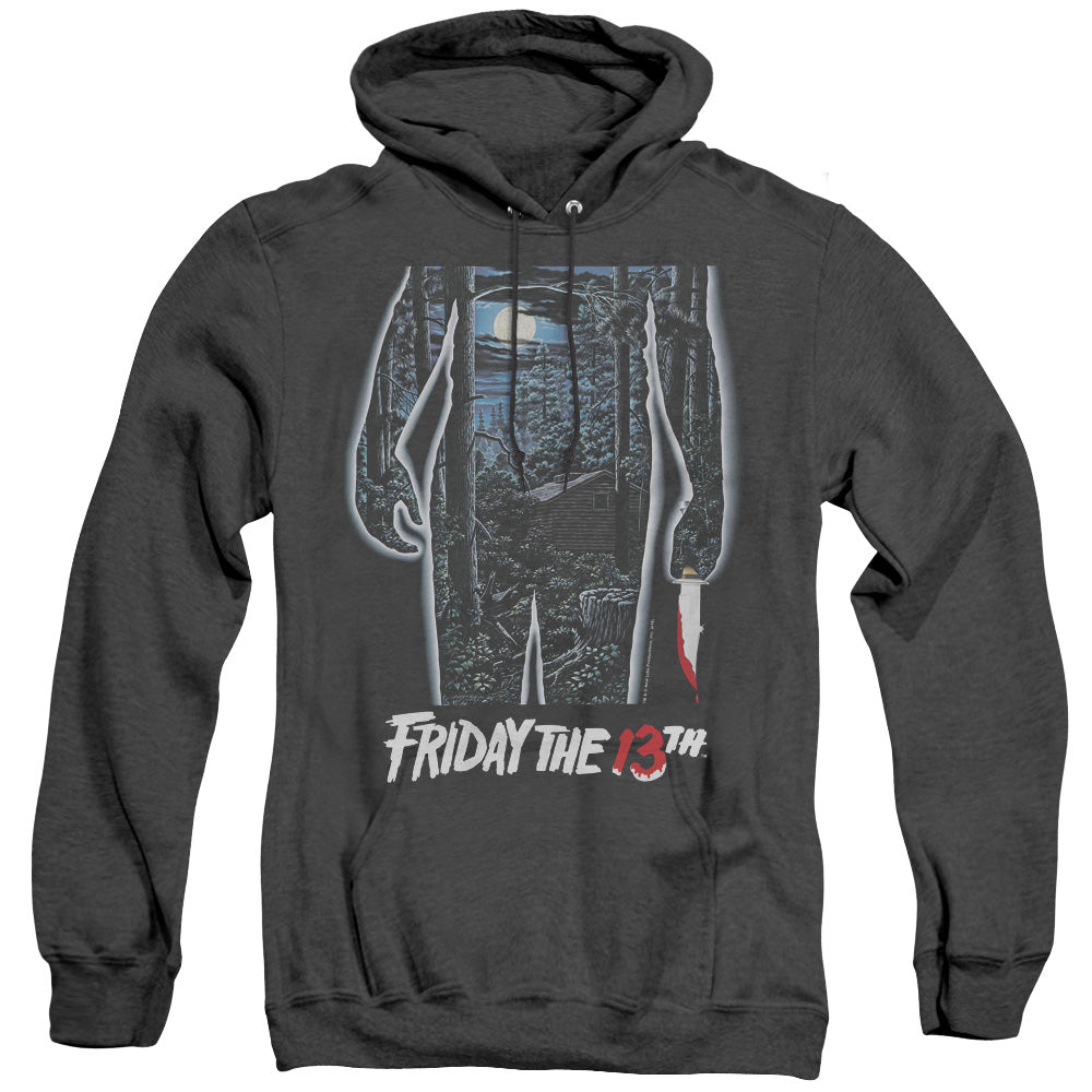 Friday The 13Th 13Th Poster Heather Mens Hoodie Black Officially Licensed