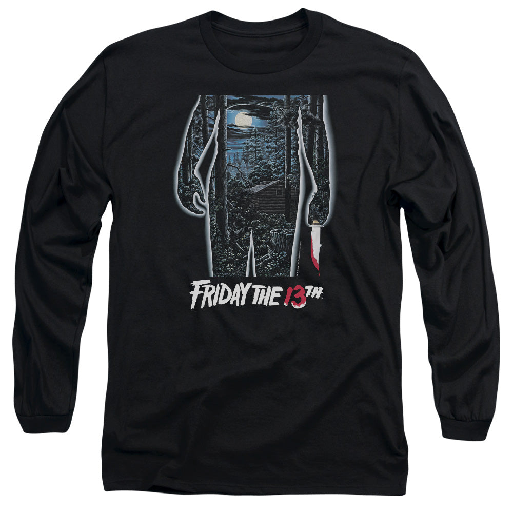Friday The 13Th 13Th Poster Mens Long Sleeve Shirt Black Officially Licensed Officially Licensed