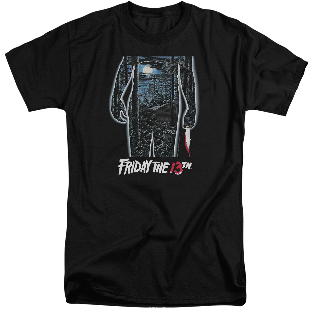Friday The 13Th 13Th Poster Mens Tall T Shirt Black Officially Licensed