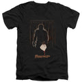 Friday The 13th Part 3 Poster Mens Slim Fit V-Neck T Shirt Black Officially Licensed