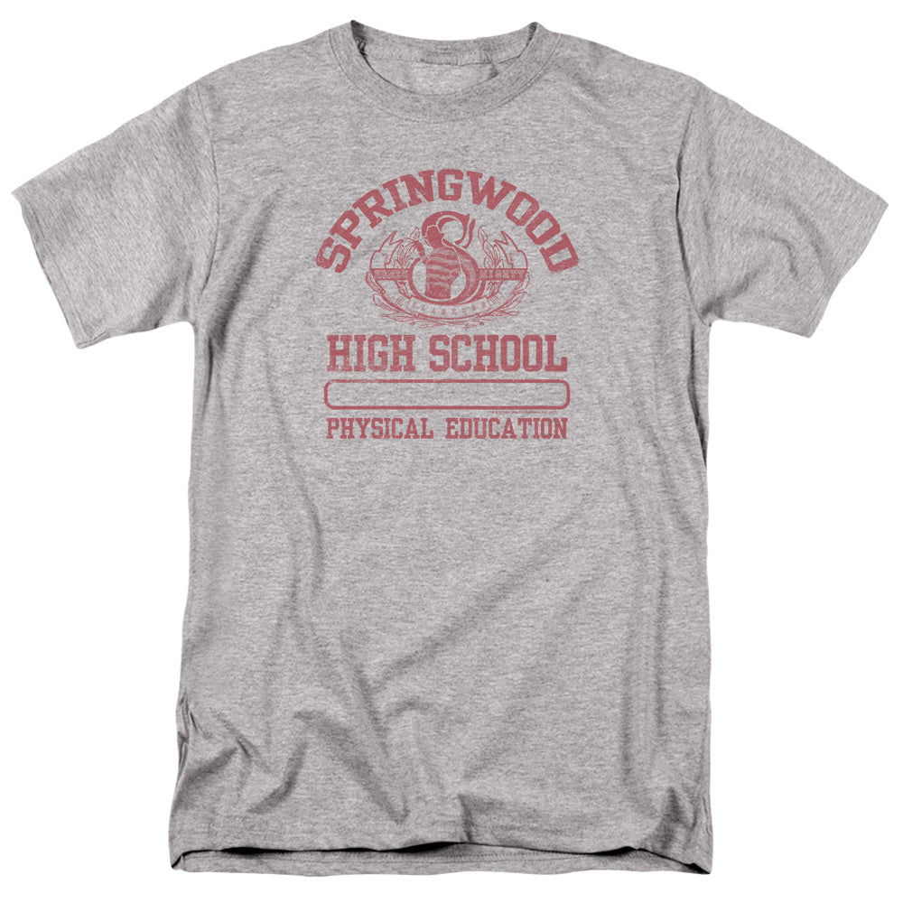 Nightmare On Elm Street Springwood High Mens T Shirt Athletic Heather Officially Licensed
