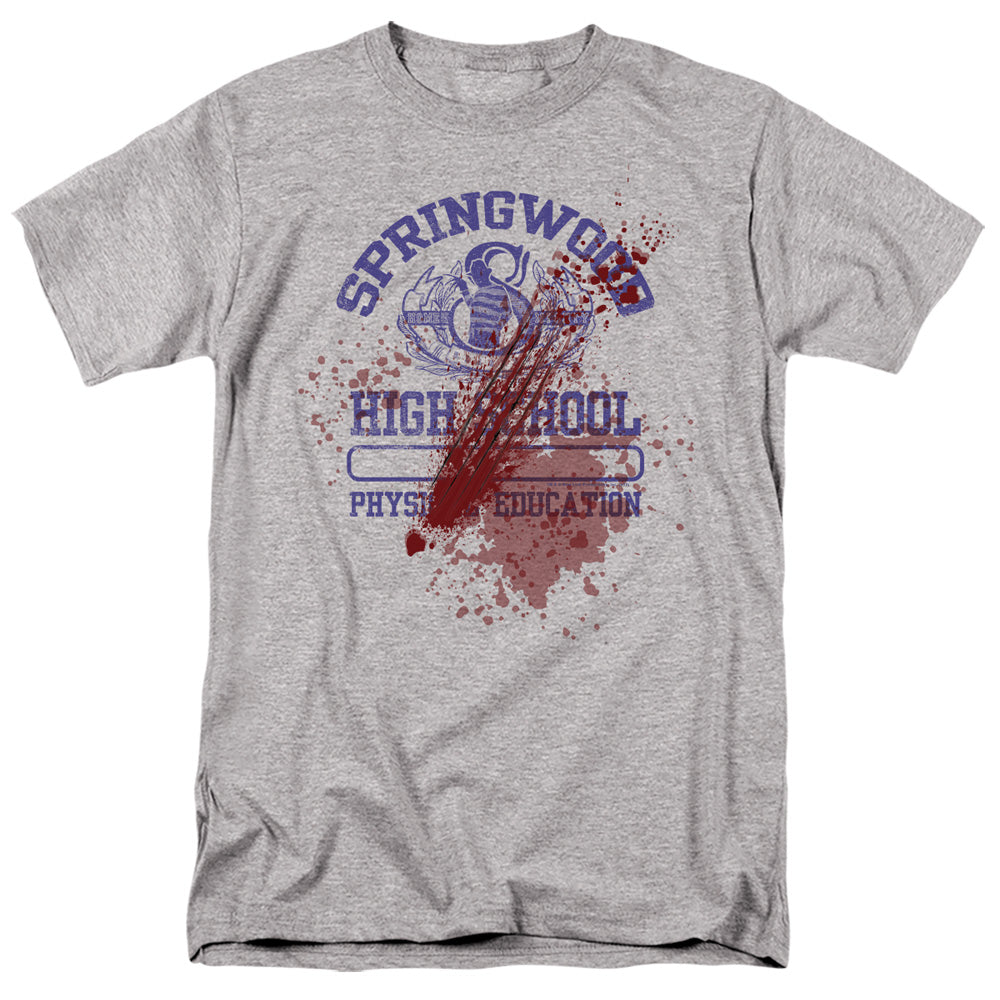 Nightmare On Elm Street Springwood High Victim Mens T Shirt Athletic Heather Officially Licensed