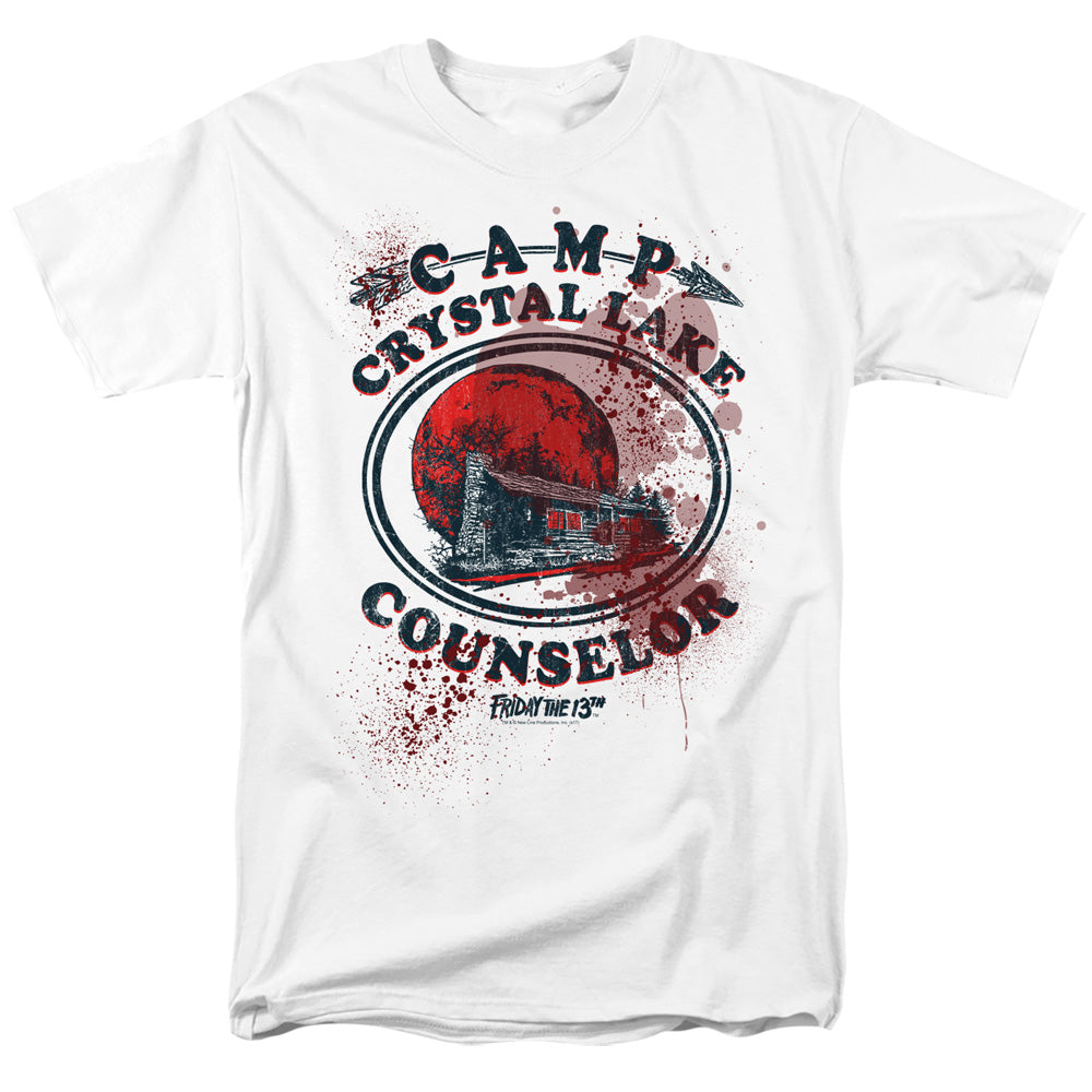 Friday The 13Th Camp Counselor Victim Mens T Shirt White Officially Licensed