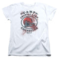 Friday The 13th Camp Counselor Victim Womens T Shirt White Officially Licensed