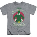Elf Cotton Headed Juvenile Kids Youth T Shirt Athletic Heather Officially Licensed