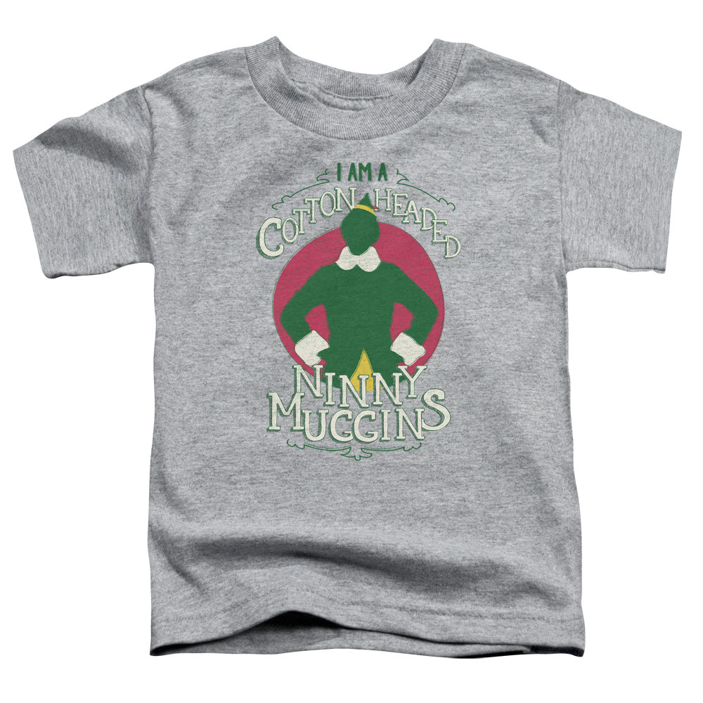 Elf Cotton Headed Toddler Kids Youth T Shirt Athletic Heather Officially Licensed