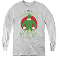 Elf Cotton Headed Long Sleeve Kids Youth T Shirt Athletic Heather Officially Licensed