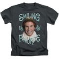 Elf Smiling Juvenile Kids Youth T Shirt Charcoal Officially Licensed