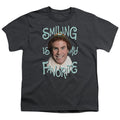 Elf Smiling Kids Youth T Shirt Charcoal Officially Licensed