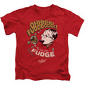 A Christmas Story Fudge Juvenile Kids Youth T Shirt Red Officially Licensed