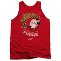 A Christmas Story Fudge Mens Tank Top Shirt Red Officially Licensed