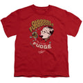 A Christmas Story Fudge Kids Youth T Shirt Red Officially Licensed