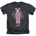 A Christmas Story Pink Nightmare Juvenile Kids Youth T Shirt Charcoal Officially Licensed