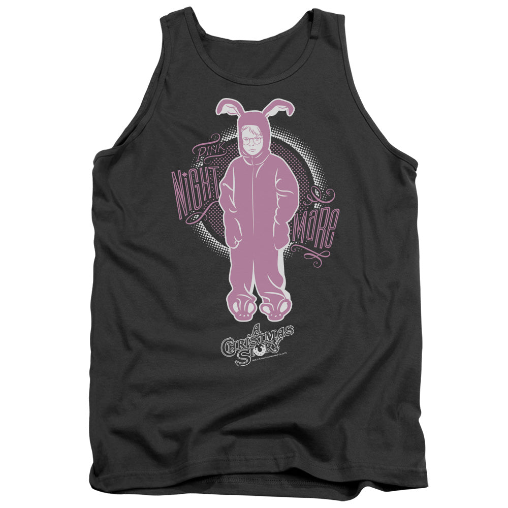 A Christmas Story Pink Nightmare Mens Tank Top Shirt Charcoal Officially Licensed