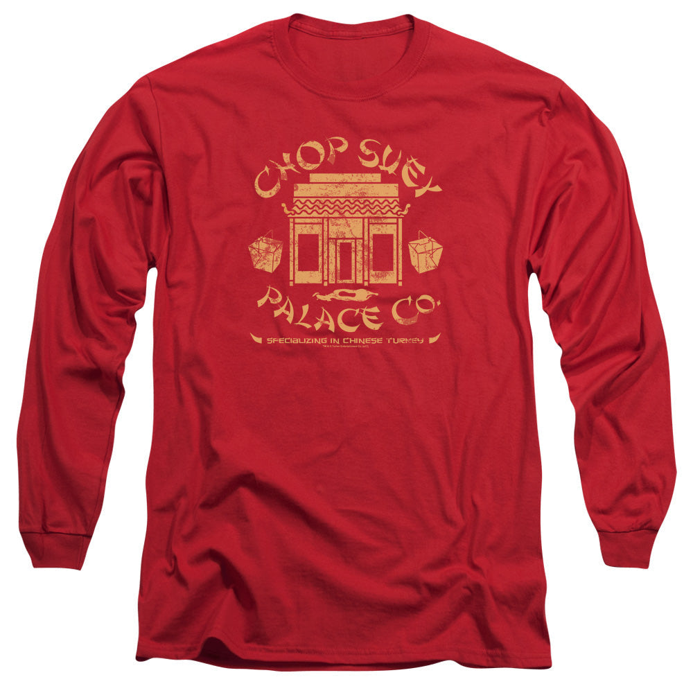 A Christmas Story Chop Suey Palace Mens Long Sleeve Shirt Red Officially Licensed
