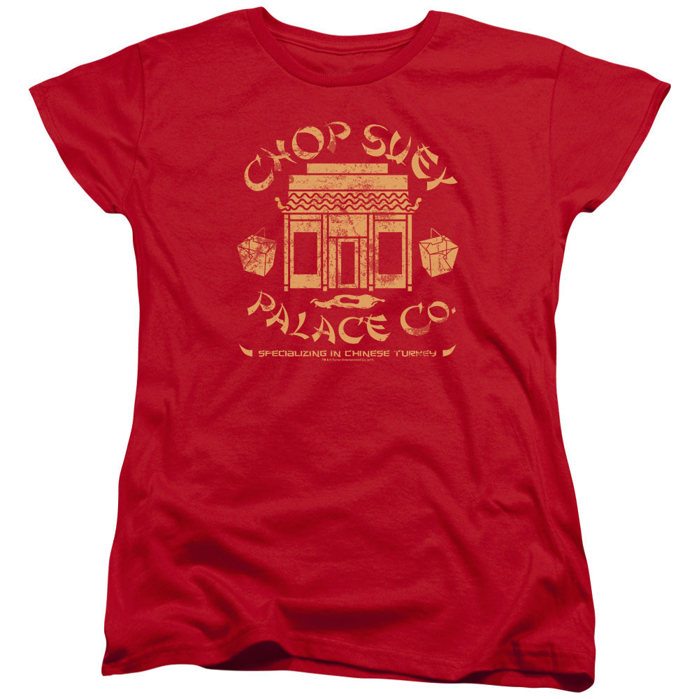 A Christmas Story Chop Suey Palace Womens T Shirt Red Officially Licensed