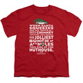 Christmas Vacation Jolliest Bunch Kids Youth T Shirt Red Officially Licensed