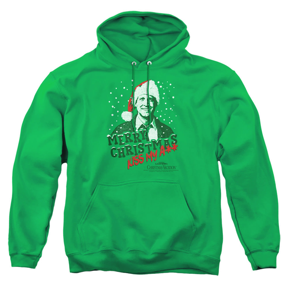 Christmas Vacation Merry Christmas Mens Hoodie Kelly Green Officially Licensed