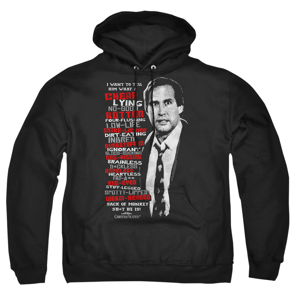 Christmas Vacation Profanities Mens Hoodie Black Officially Licensed