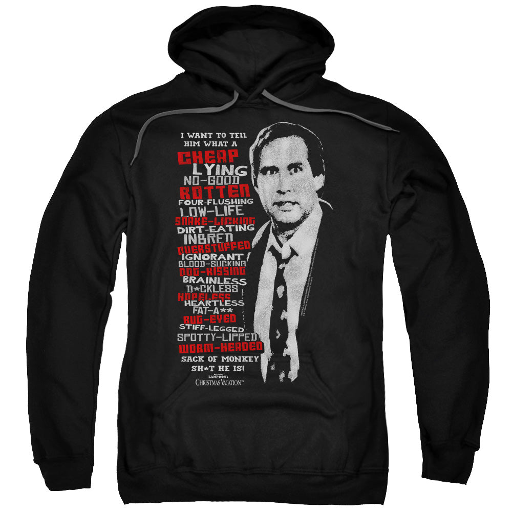 Christmas Vacation Profanities Mens Hoodie Black Officially Licensed