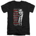 Christmas Vacation Profanities Mens Slim Fit V-Neck T Shirt Black Officially Licensed