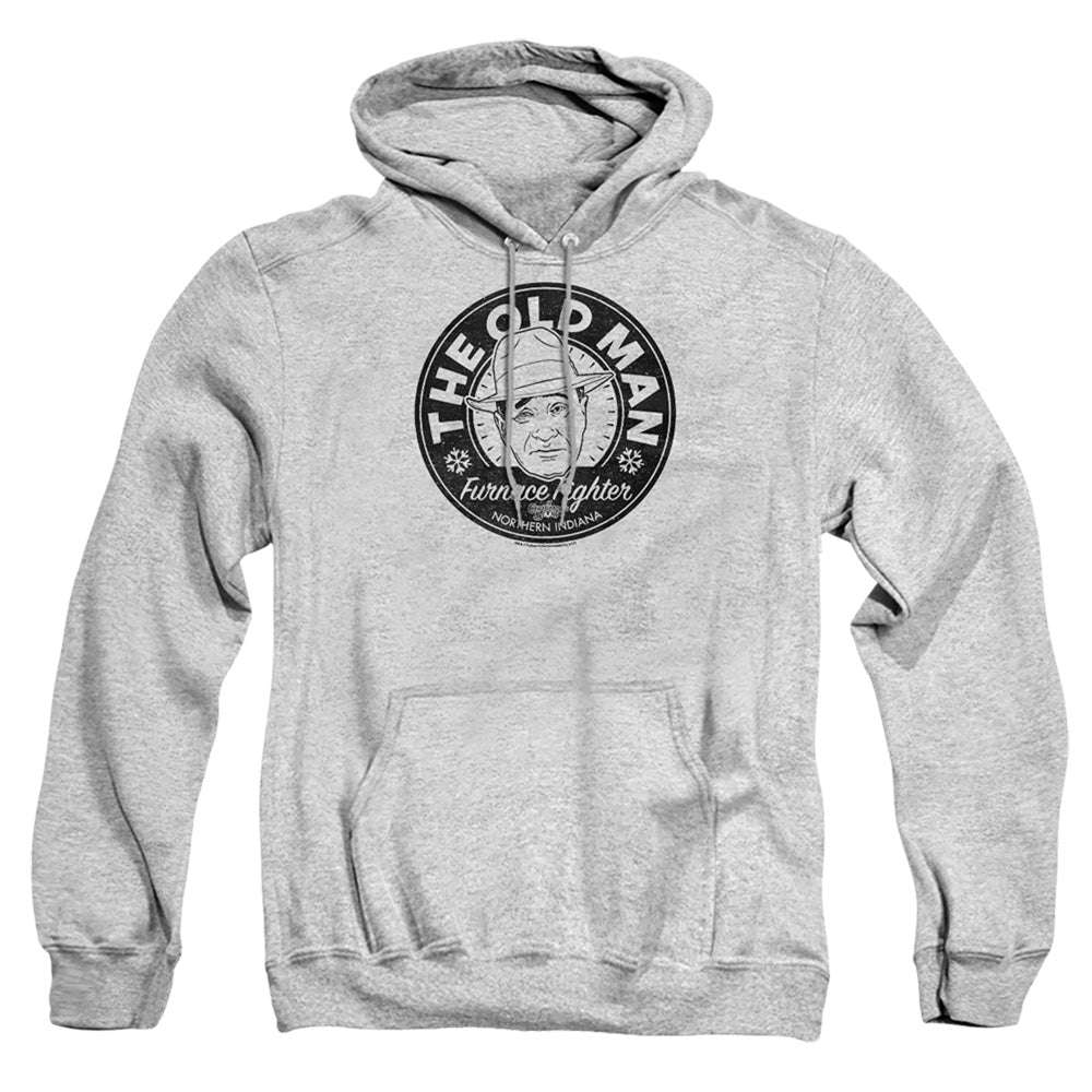A Christmas Story The Old Man Mens Hoodie Athletic Heather Officially Licensed