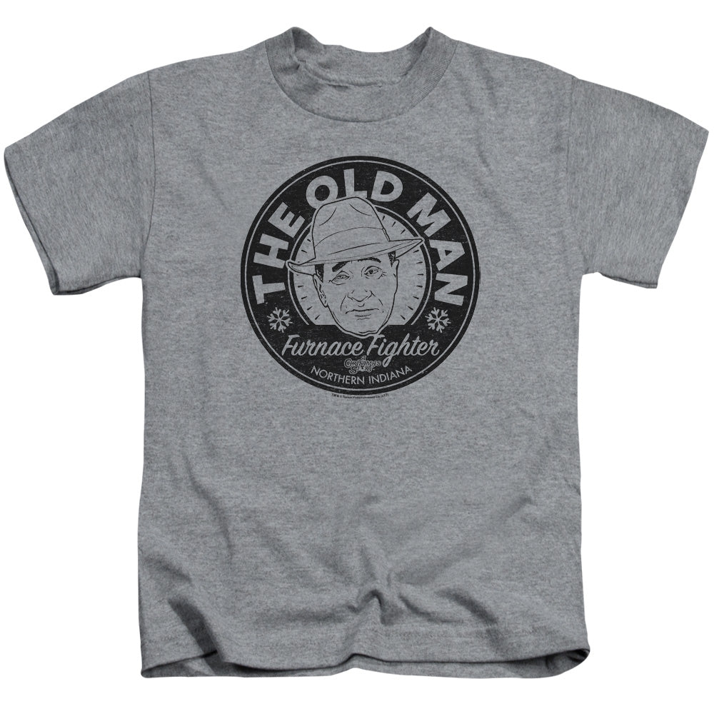 A Christmas Story The Old Man Juvenile Kids Youth T Shirt Athletic Heather Officially Licensed