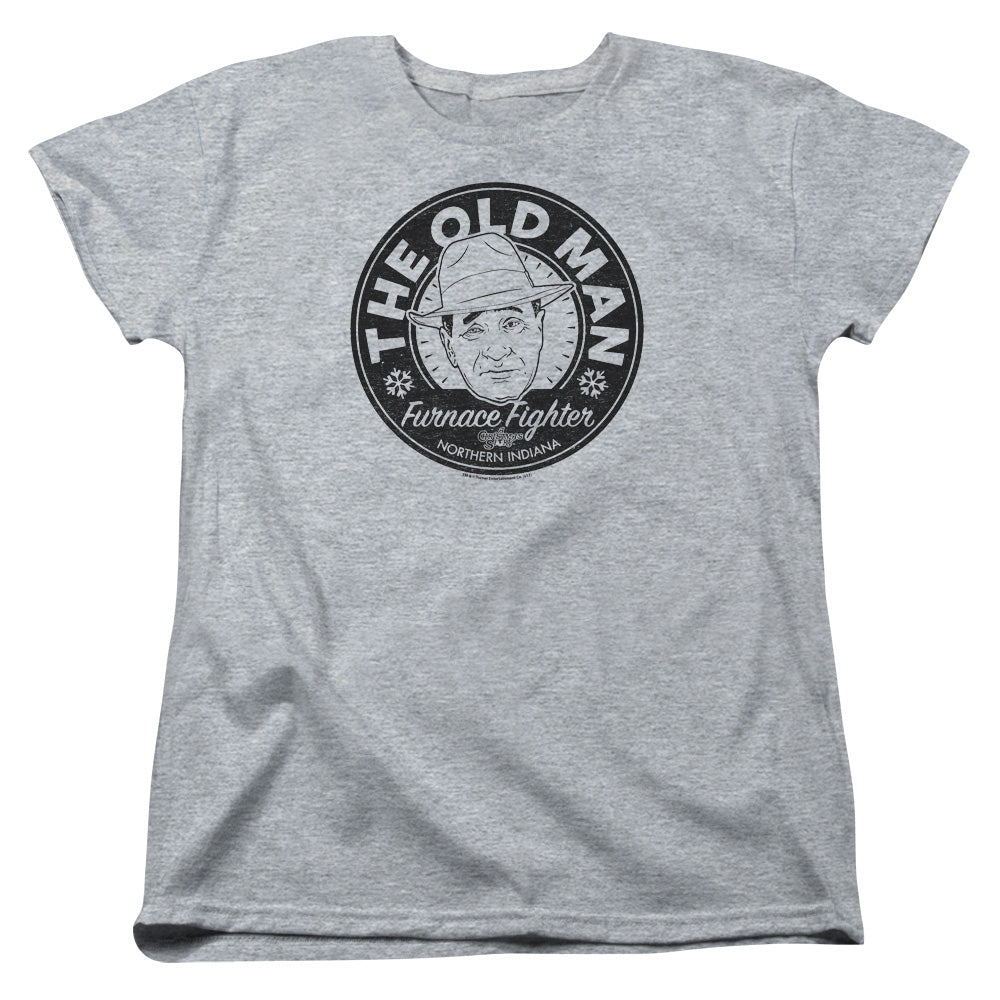 A Christmas Story The Old Man Womens T Shirt Athletic Heather Officially Licensed