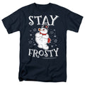Frosty The Snowman Stay Frosty Mens T Shirt Slate Officially Licensed